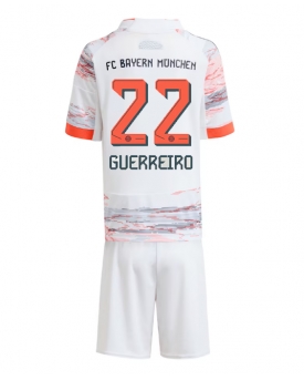 Bayern Munich Raphael Guerreiro #22 Maglia Gara Trasferta Repliche 2025-26 Bambino Maniche Corte